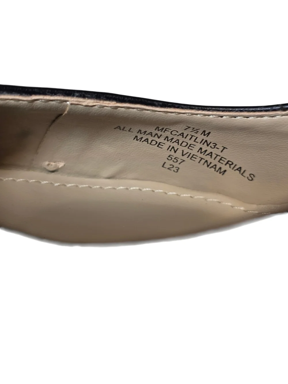 Marc Fisher LTD Zala Black Leather Block Heel Pointed Toe Pumps Size 7.5